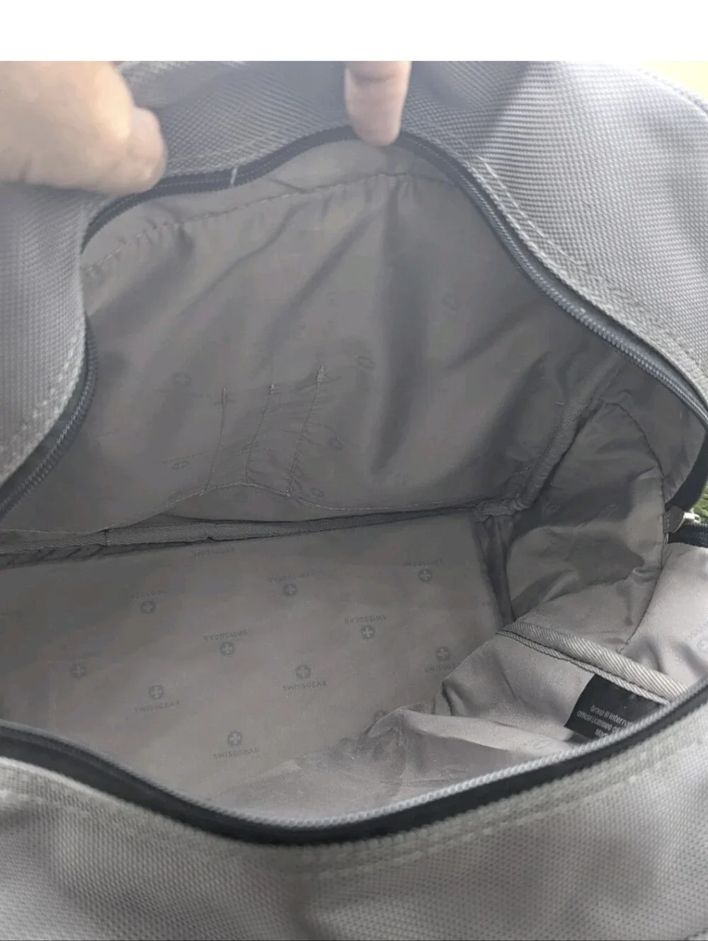 Swiss Gear Gray Zip Around Carry On Bag Shoulder Strap Collapsable